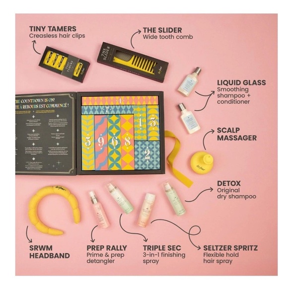 Drybar House of Blowouts Multicolor Hair Kit lot bundle $100 advent holiday - Picture 4 of 5